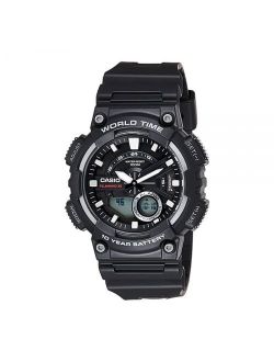 Men's Ana-Digi Watch, Black, AEQ110W-1AVCF