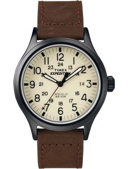 Men's Expedition Scout Brown Leather Strap Watch T49963