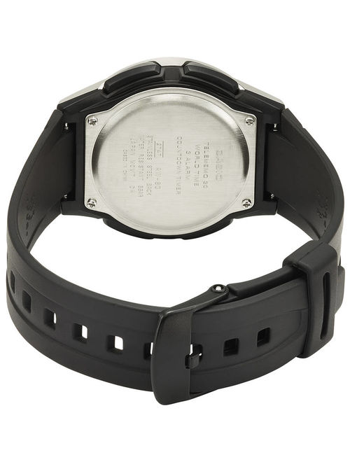 Casio Men's Ana-Digi Databank 10-Year Battery Watch, Black Resin Strap