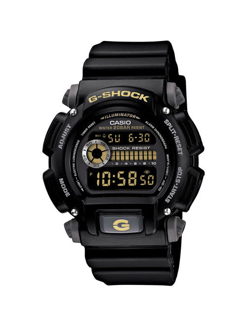 Casio Men's G-Shock Watch With Backlight, Black Resin Strap