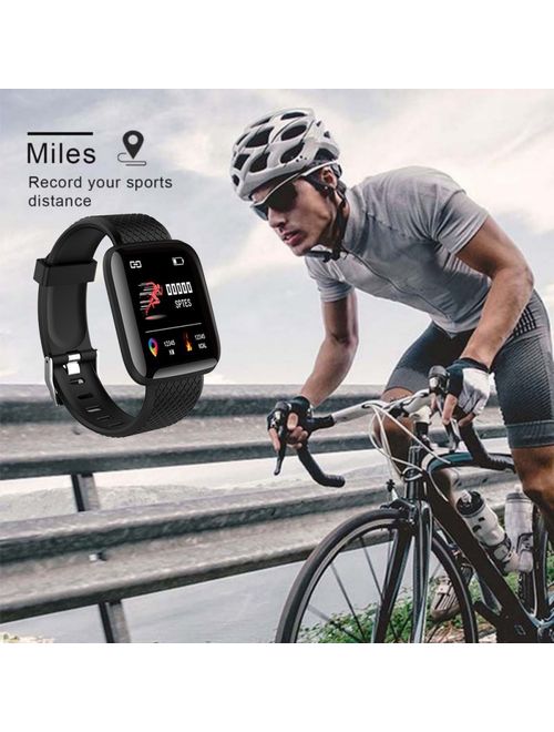 Tinymills Smart Watch Wristband Bracelet Fitness Tracker Heart Rate Blood Pressure Monitor