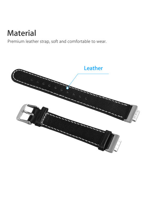 Bands Compatible with Fitbit Inspire & Fitbit Inspire HR, EEEKit Adjustable Soft Leather Sports Replacement Accessories Bands for Fitbit Inspire/Inspire HR Smartwatch