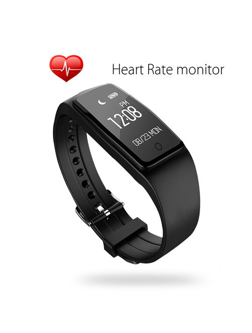 OLED Touch Screen Waterproof bluetooth Sports Fitness Tracker Bracelet Smart Wrist Watch Band for iPhone & Android, Support multi-language, Heart Rate, Sleep Monitoring