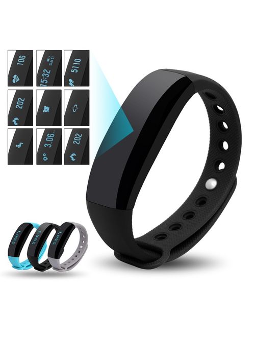 Supersellers Fitness Tracker Smart Bluetooth Wristband Sports Activity Tracker Watch with Heart Rate Monitor, Pedometer, Sleep Tracker, Calorie Counter for Android and iO