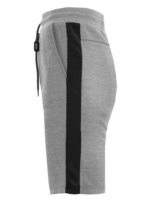 GBH Mens Tech Fleece Shorts With Stripe Contrast Side Trim