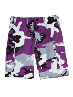 Colored Camouflage Military Style BDU Shorts