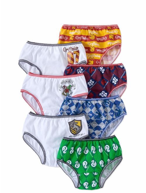 Harry Potter Girls' 100% Cotton Underwear, 7 Pack Panties (Little Girls & Big Girls)