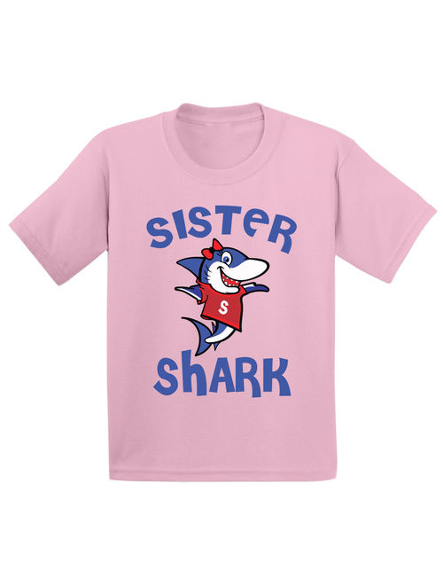 Awkward Styles Sister Shark Toddler Shirt Shark Family Shirts Kids Shark T Shirt Matching Shark Shirts for Family Shark Birthday Party for Girls Shark Party Outfit