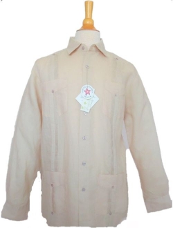 Guayabera Men's Cuban 4 Pocket Shirt Short Sleeve Cool Linen
