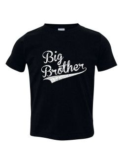 Texas Tees Brand: Gift for Big Brother, Big Brother in Baseball Script, Includes size 12-18 Month