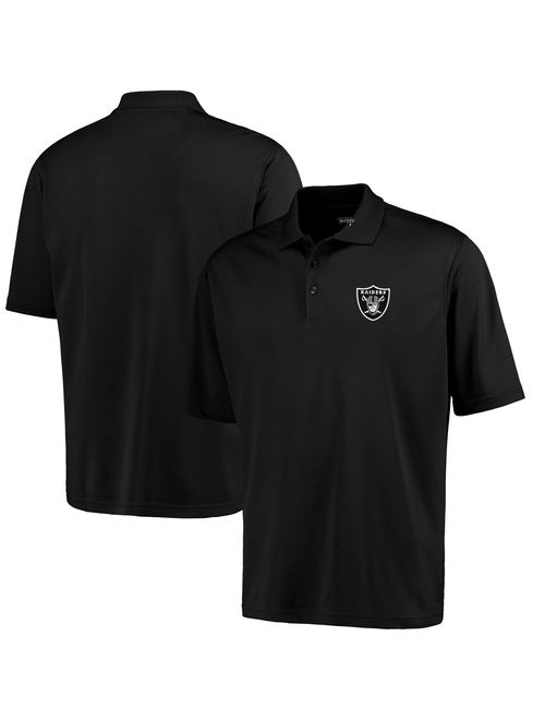 Oakland Raiders Antigua Pique Xtra-Lite Polo - Black