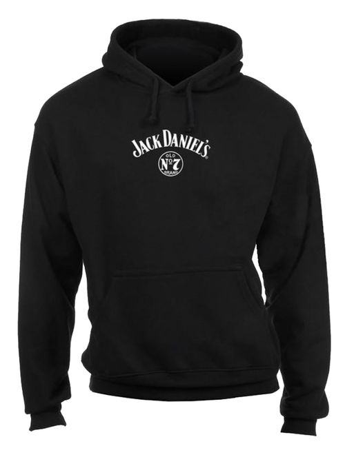 Jack Daniels Men's Black Label Pullover Hooded Sweatshirt - Black 33261433JD-89