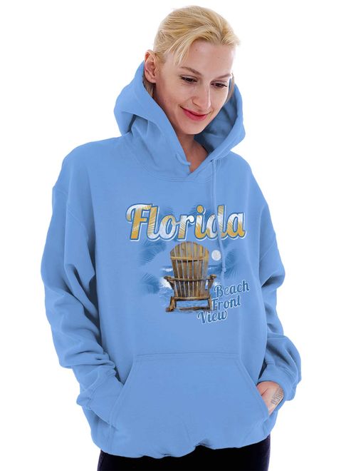 Brisco Brands Florida Beach Summer Vacation Pullover Hoodie Sweatshirt
