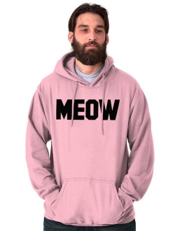 Brisco Brands Meow Sassy Cat Kitten Attitude Pullover Hoodie Sweatshirt