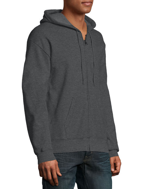 Hanes Men's EcoSmart Fleece Zip Pullover Hoodie with Front Pocket