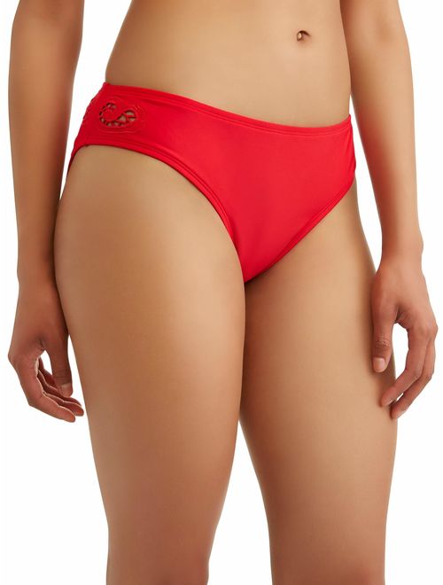 Time and Tru Women's Bonnaroo Babe Scoop Swimsuit Bottom