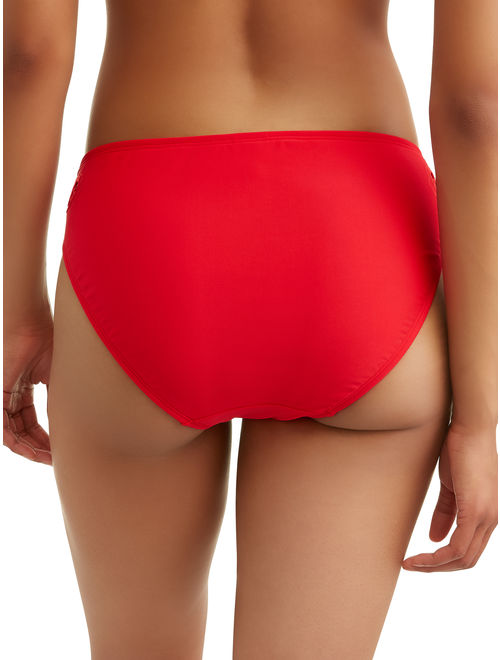 Time and Tru Women's Bonnaroo Babe Scoop Swimsuit Bottom