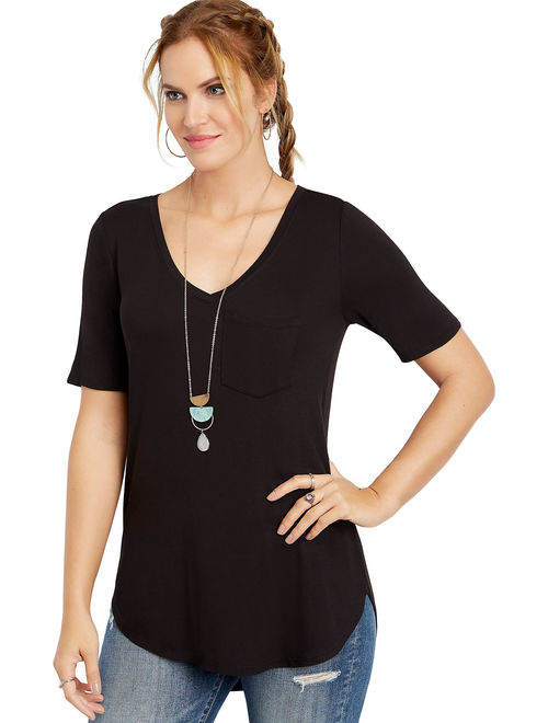 Maurices 24/7 V-Neck Tunic Tee
