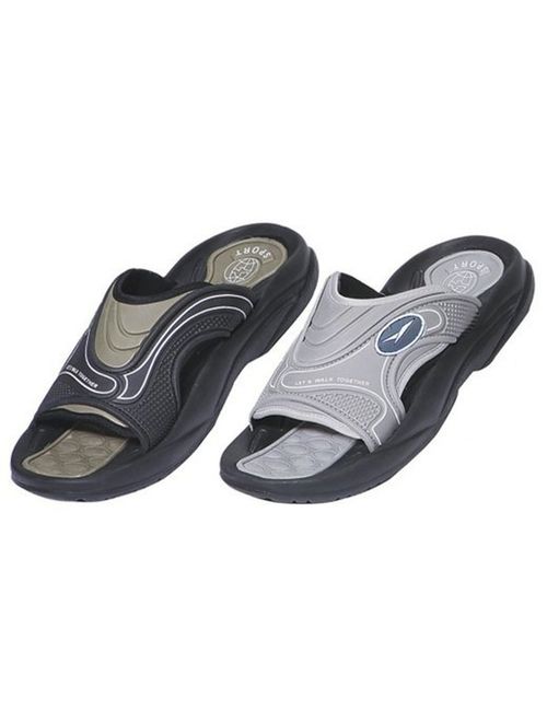 Men's Premium Rubber Slide Sandal Slipper Comfortable Shower Beach Shoe Slip On