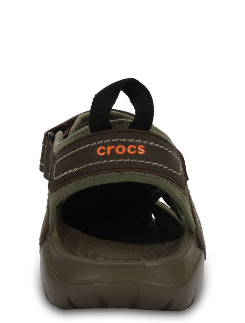Crocs Men's Swiftwater Leather Fisherman Sandals