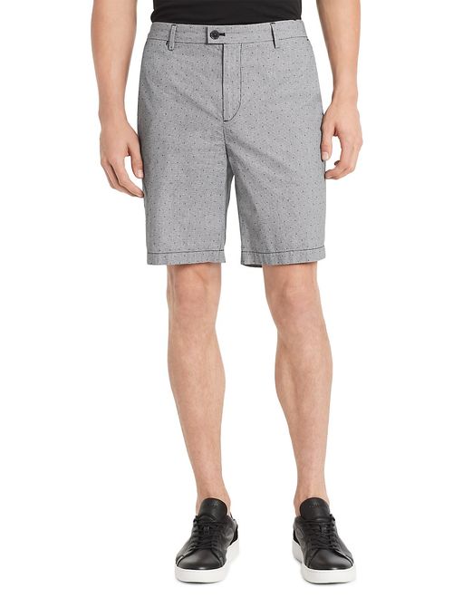 Calvin Klein Classic-Fit Flat-Front Dobby Shorts
