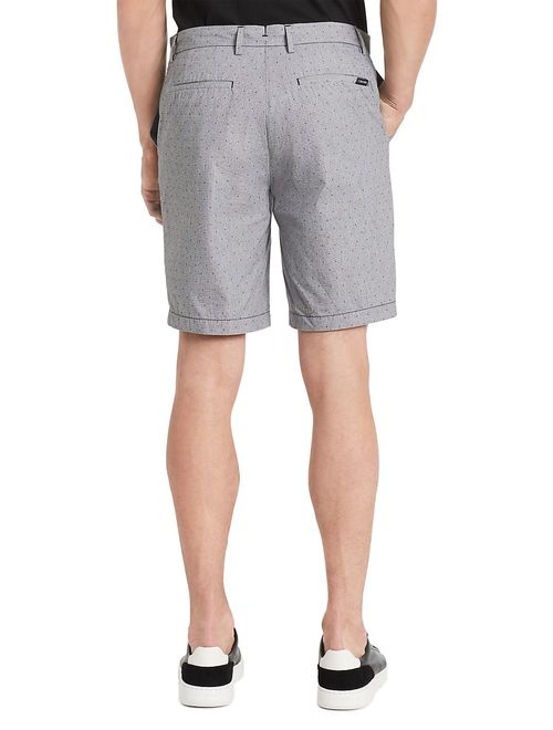 Calvin Klein Classic-Fit Flat-Front Dobby Shorts