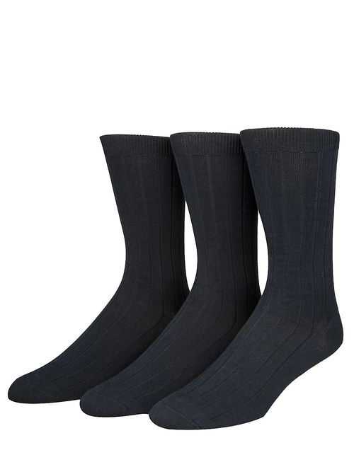 Calvin Klein 3-Pack Rib Crew Socks