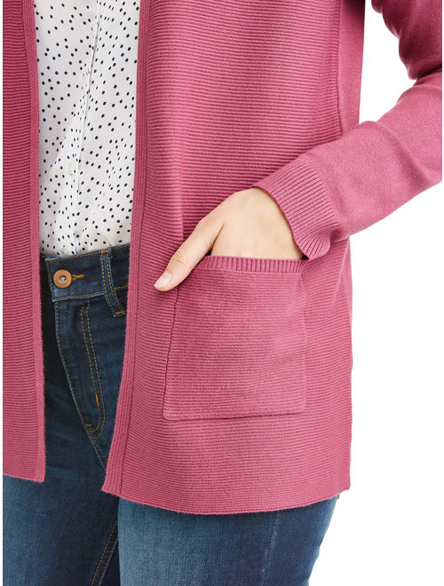 Time and Tru Women's Open Front Cardigan