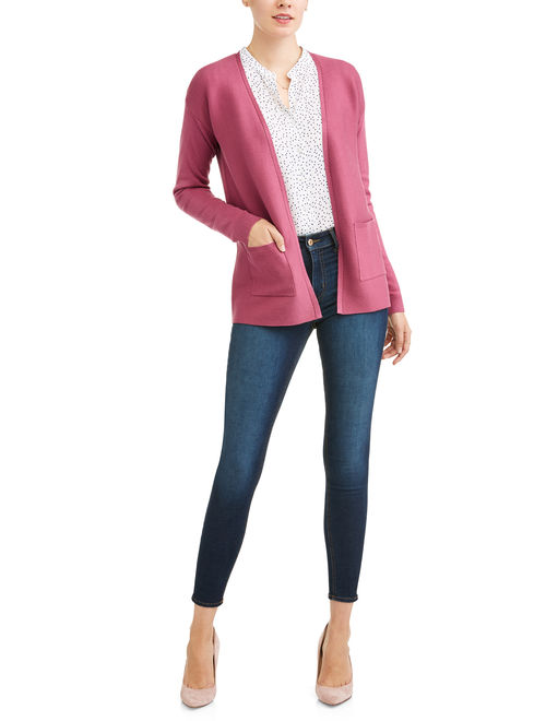 Time and Tru Women's Open Front Cardigan