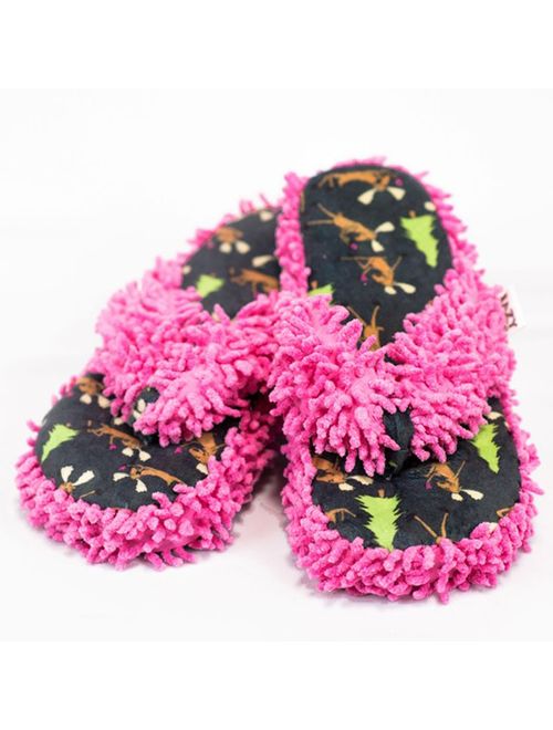 Text Moose-aging Women's Spa Slippers