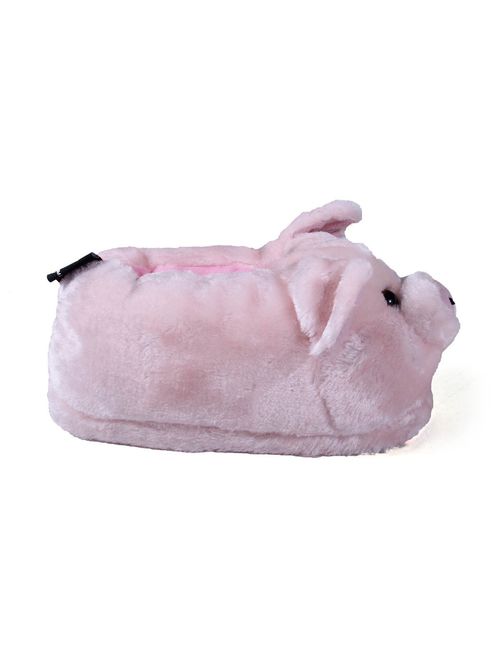 Happy Feet Mens and Womens Pig Animal Slippers