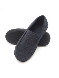 Men's Slippers House Shoes Moccasin Comfort Memory Foam Indoor Outdoor Fresh IQ
