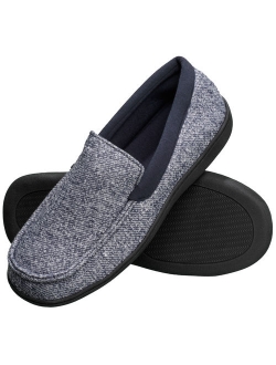 Men's Slippers House Shoes Moccasin Comfort Memory Foam Indoor Outdoor Fresh IQ