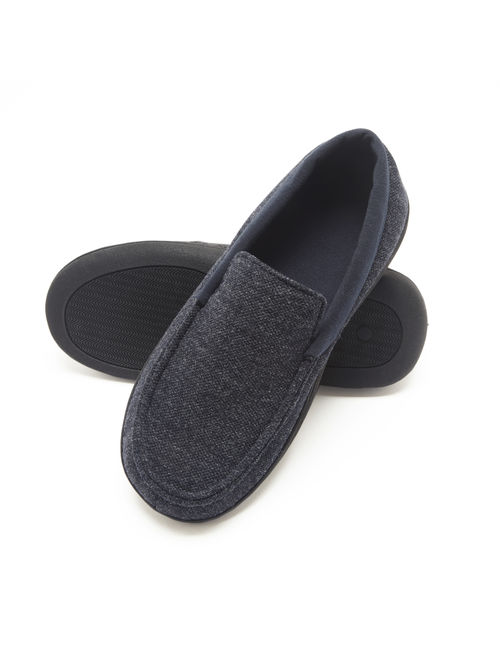 Hanes Men's Slippers House Shoes Moccasin Comfort Memory Foam Indoor Outdoor Fresh IQ