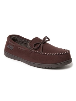 Mens Moc w Whipstitch & Tie Slippers
