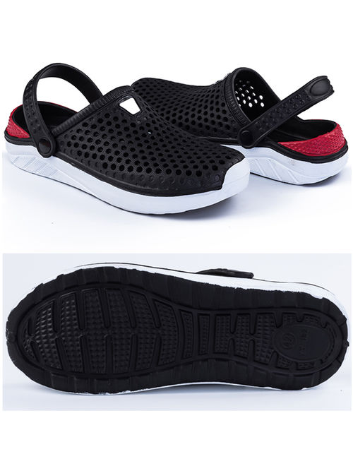 Crocs Men's Garden Clogs Anti-Slip Beach Shower Sandals Slip on Massage Outdoor Walking Summer Slippers for Women