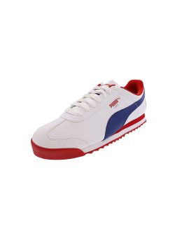 Men's Roma Basic Cdg White / Limoges High Risk Red Ankle-High Leather Fashion Sneaker - 8.5M