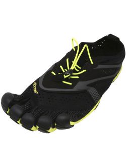 Vibram Five Fingers Men's V-Run Black / Yellow Ankle-High Running Shoe - 9.5M