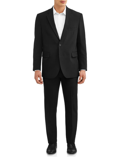 George Men's Premium Comfort Stretch Flat Front Suit Pant