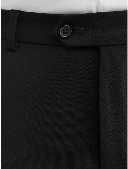 George Men's Premium Comfort Stretch Flat Front Suit Pant