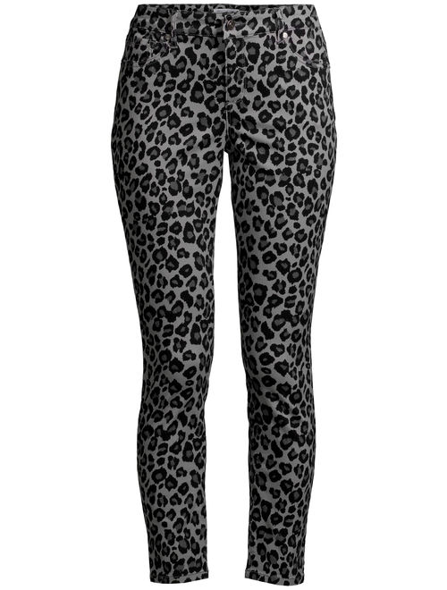 Sofia Jeans by Sofia Vergara Sofia Jeans Sofia Skinny Leopard Print Mid Rise Stretch Ankle Jean Women's