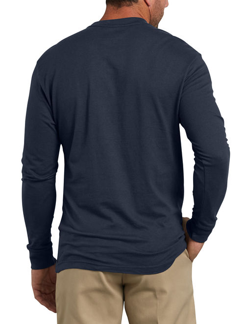 Genuine Dickies Big Men's Heavy Weight Long Sleeve Pocket T-Shirt, 2-Pack