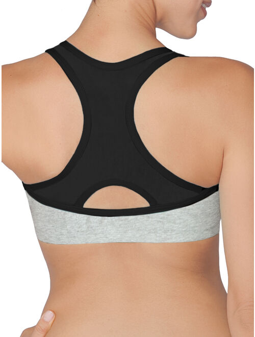 Fruit of the Loom Womens Front Close Racerback Fruit of the Loom Bras FT390 Pack of 2 