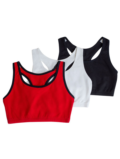 Fruit of the Loom Womens Tank Style Sports Bra, 3-Pack