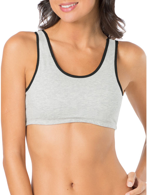 Fruit of the Loom Womens Tank Style Sports Bra, 3-Pack