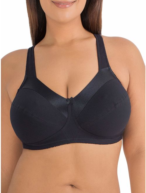 Fruit of the Loom Womens Plus Size Wirefree Bra, Style 96715