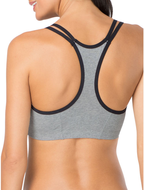 Fruit of the Loom Women's Strappy Sports Bra, Style 9036, 3-Pack