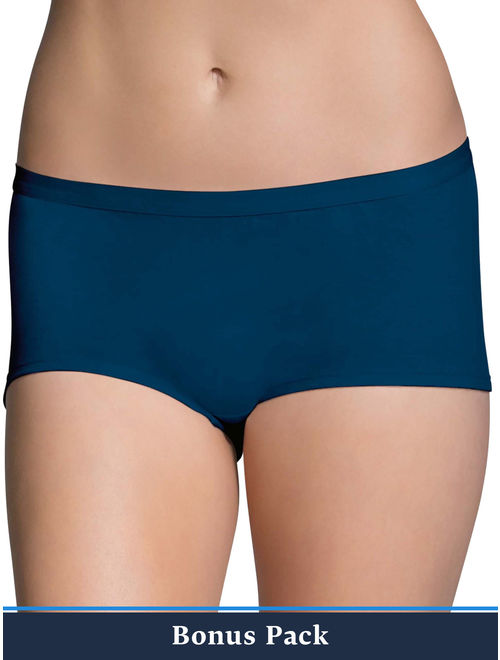 Fruit of the Loom Women's 6+2 Bonus Pack Assorted Beyondsoft Boy Short Panties