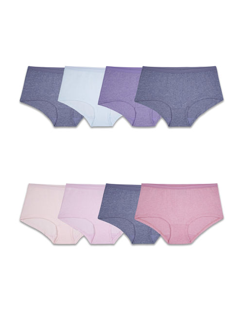 Fruit of the Loom Women's 6+2 Bonus Pack Assorted Beyondsoft Boy Short Panties