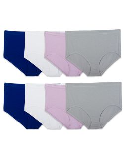 Women's Breathable Cotton-Mesh Brief Underwear, 8 Pack